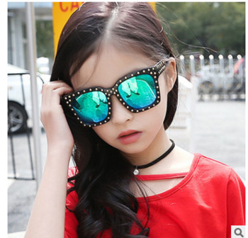 Детски очила за момичета с декорация нитове