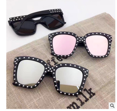 Ochelari de copii pentru fete cu nituri de decor