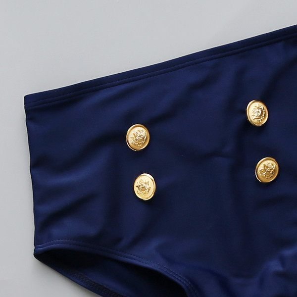 Set de copii elegant pentru fete - costum de baie din doua piese cu banda de par