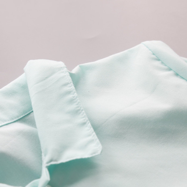 Стилен детски сет - бански във флорален мотив от две части и риза