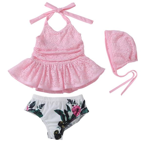 Costum de baie pentru copii elegant pentru fete în două părți