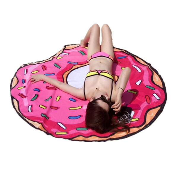 Prosoape de plajă frumoase într-o formă rotundă diferite modele