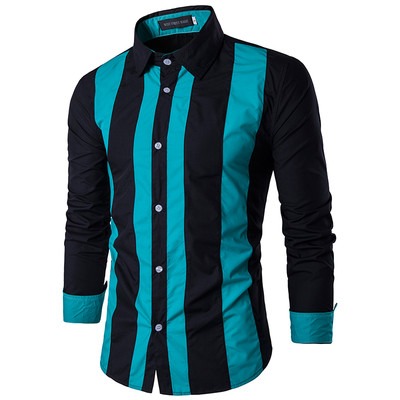 Ανδρικό πουκάμισο με έγχρωμες λωρίδες κατάλληλο για τη καθημερινή ζωή