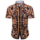 Καλοκαιρινό πουκάμισο ανδρικό σε floral μοτίβα  κατάλληλο για  τη καθημερινή ζωή