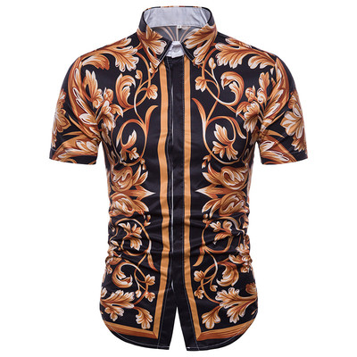 Καλοκαιρινό πουκάμισο ανδρικό σε floral μοτίβα  κατάλληλο για  τη καθημερινή ζωή