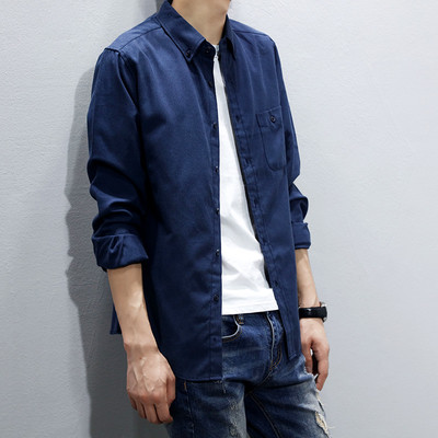 Ελεύθερο  ανδρικό πουκάμισο φαρδιά μοτίβο σε διάφορα χρώματα