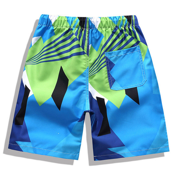 Costume de baie barbati cu pantaloni scurti tip imprimeu color - doua culori