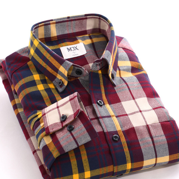 Cămașă casual bărbați în carouri în mai multe culori