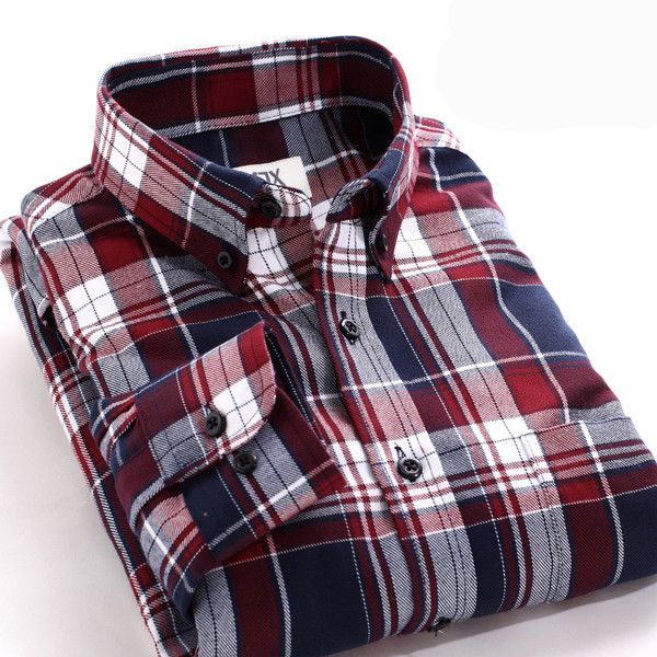 Cămașă casual bărbați în carouri în mai multe culori