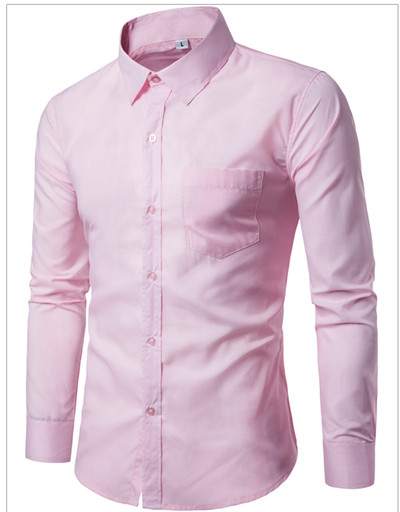 Λεπτό καλοκαιρινό ανδρικό πουκάμισο  Slim σε διάφορα χρώματα