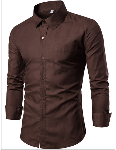 Λεπτό καλοκαιρινό ανδρικό πουκάμισο  Slim σε διάφορα χρώματα