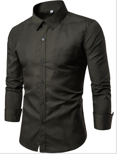 Λεπτό καλοκαιρινό ανδρικό πουκάμισο  Slim σε διάφορα χρώματα