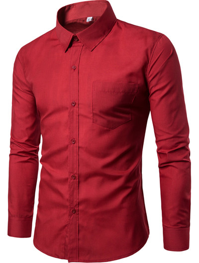 Λεπτό καλοκαιρινό ανδρικό πουκάμισο  Slim σε διάφορα χρώματα