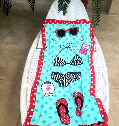 Плажна хавлиена кърпа в два модела