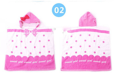 Детски кърпи за плаж с качулка в два размера различни цветове