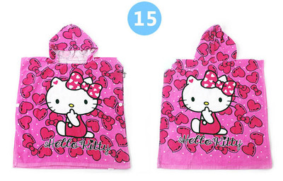 Детски кърпи за плаж с качулка в два размера различни цветове