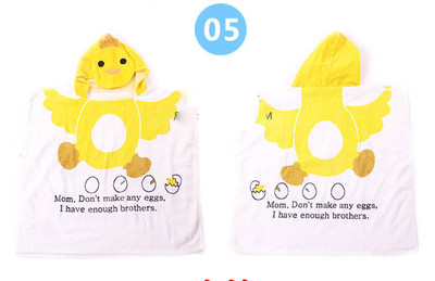 Детски кърпи за плаж с качулка в два размера различни цветове