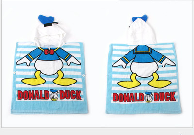 Детски кърпи за плаж с качулка в два размера различни цветове