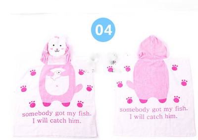 Детски кърпи за плаж с качулка в два размера различни цветове