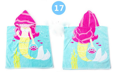 Детски кърпи за плаж с качулка в два размера различни цветове