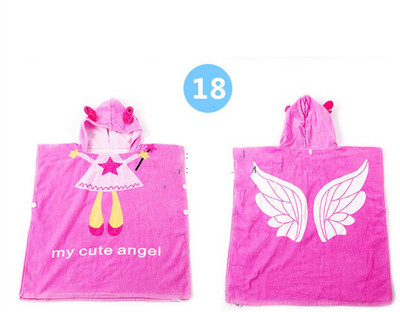 Детски кърпи за плаж с качулка в два размера различни цветове