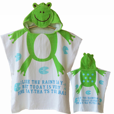 Детски кърпи за плаж с качулка в два размера различни цветове