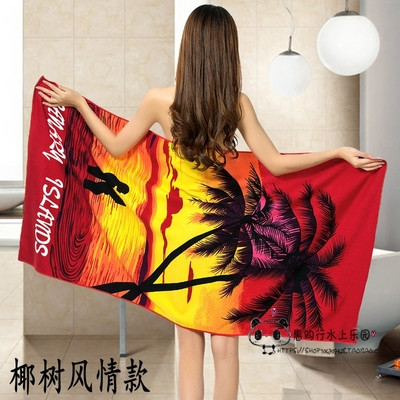 Тънки памучни плажни кърпи в различни цветове 150/70 см