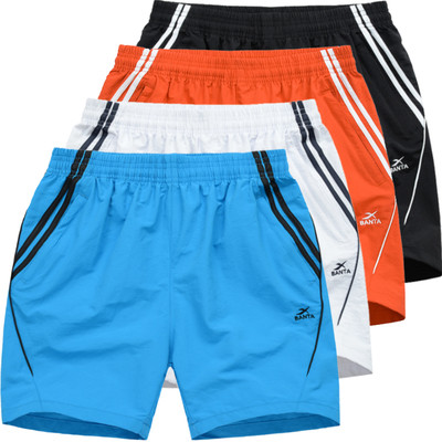 Спортно - ежедневни мъжки шорти с цветен кант в няколко цвятяа