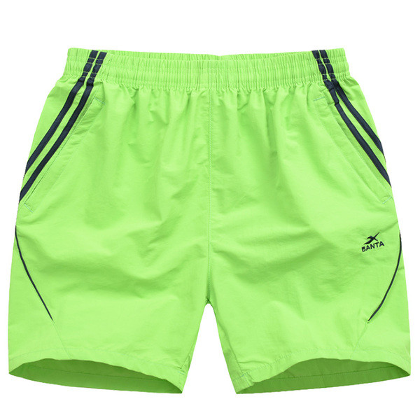 Sport - pantaloni scurți casual pentru bărbați cu margini colorate în mai multe culori