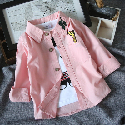 Παιδικό πουκάμισο κατάλληλο για κορίτσια και αγόρια σε διάφορα χρώματα με κεντήματα