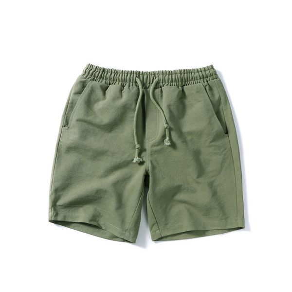 Pantaloni scurți casual pentru bărbați în alb și verde