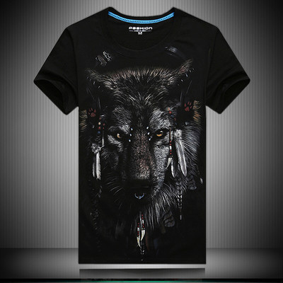 Ανδρικό μπλουζάκι σε διάφορα χρώματα με 3D εκτύπωση