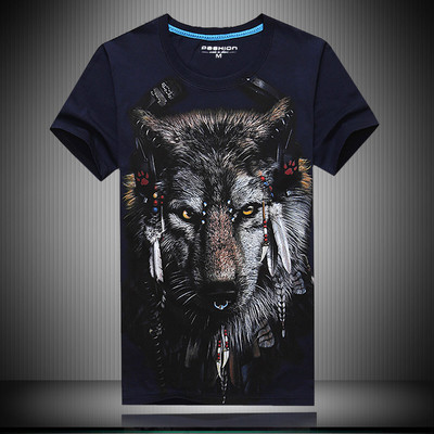 Ανδρικό μπλουζάκι σε διάφορα χρώματα με 3D εκτύπωση