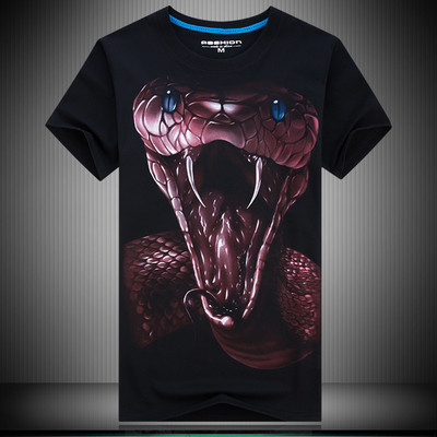 Ανδρικό μπλουζάκι σε διάφορα χρώματα με 3D εκτύπωση