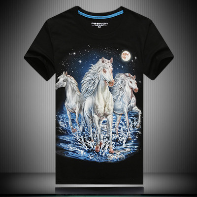 Ανδρικό μπλουζάκι σε διάφορα χρώματα με 3D εκτύπωση