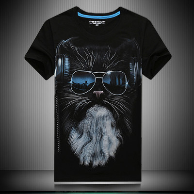 Ανδρικό μπλουζάκι σε διάφορα χρώματα με 3D εκτύπωση