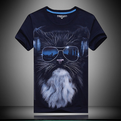 Ανδρικό μπλουζάκι σε διάφορα χρώματα με 3D εκτύπωση