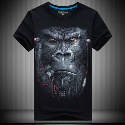 Ανδρικό μπλουζάκι σε διάφορα χρώματα με 3D εκτύπωση