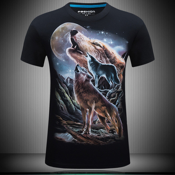 Ανδρικό μπλουζάκι σε διάφορα χρώματα με 3D εκτύπωση