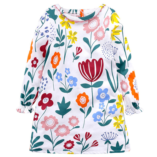 Rochie pentru copii cu motive florale potrivita pentru plaja