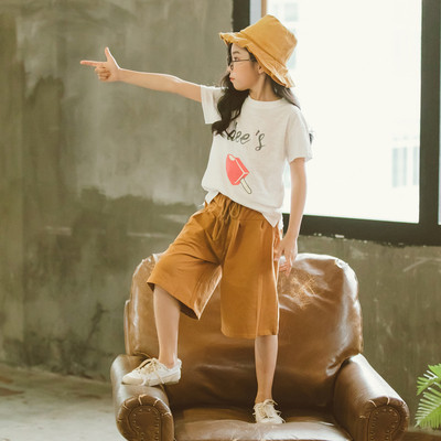 Κομψό  παιδικό σετ  για κορίτσια με εφαρμογή - δύο χρώματα