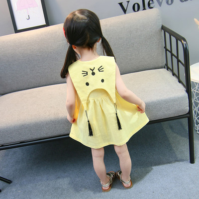 Κομψό παιδικό φόρεμα με εφαρμογή - δύο μοντέλα