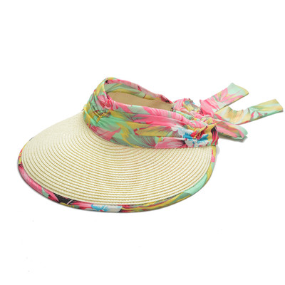 Γυναικείο καπέλο με φυτικά μοτίβα σε τρία χρώματα