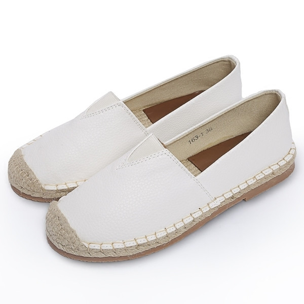 Γυναικεία εσπάριλες από οικολογικό δέρμα σε μαύρο και άσπρο