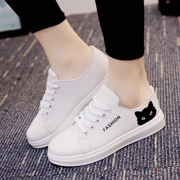 Tenisi casual dama in trei culori cu imprimeu