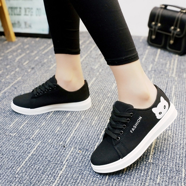 Tenisi casual dama in trei culori cu imprimeu