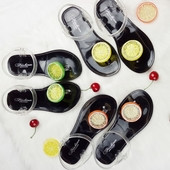 Дамски сандали гумени с интересна 3D декорация