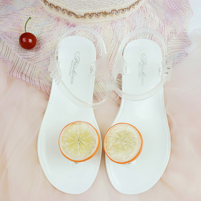 Дамски сандали гумени с интересна 3D декорация