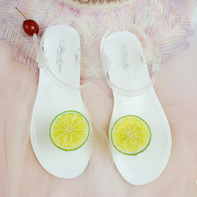 Дамски сандали гумени с интересна 3D декорация