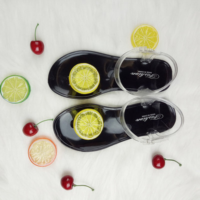 Дамски сандали гумени с интересна 3D декорация